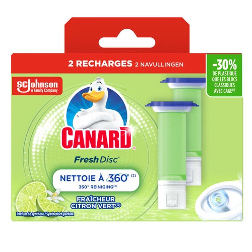 Canars Fresh Disc Recharges Fraîcheur Citron Vert x2