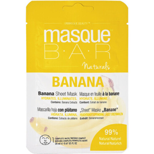 Bar Naturals Masque en Feuille à la Banane x1