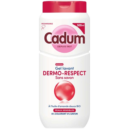 Cadum Douche Gel lavant dermo respect à l'huile d'Amande douce 500ml