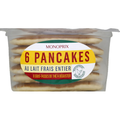 Monoprix Pancakes au Lait et aux Œufs Frais 132g