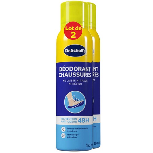 Dr.Scholl's spray chaussures 150ml lot x2