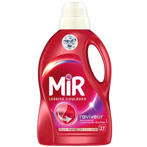 Mir Lessive Liquide Couleurs *27 Lavages 1,38L