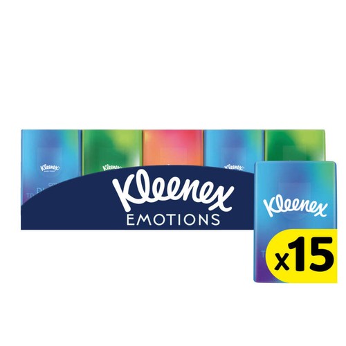 Kleenex Collection Mouchoirs Etuis mini x15