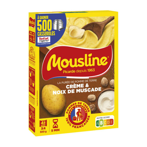 Mousline Purée de pomme de terre Crème & Pointe de Muscade 500g