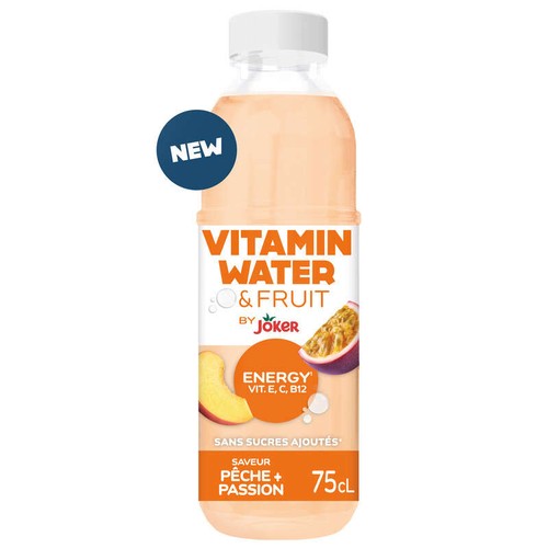 Joker Vitamin Water & Fruit saveur Pêche Passion 75cl
