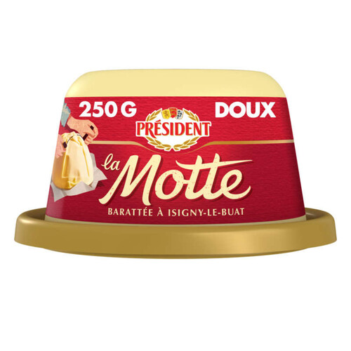 Président Beurre Gastronomique doux 82% MG Motte 250g