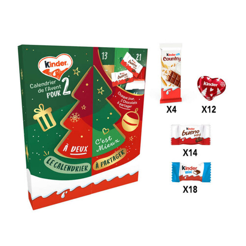 Kinder calendrier de l'avent pour deux 329g