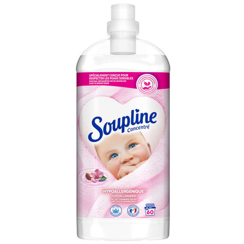 Soupline Adoucissant concentré Hypoallergénique 1,35L