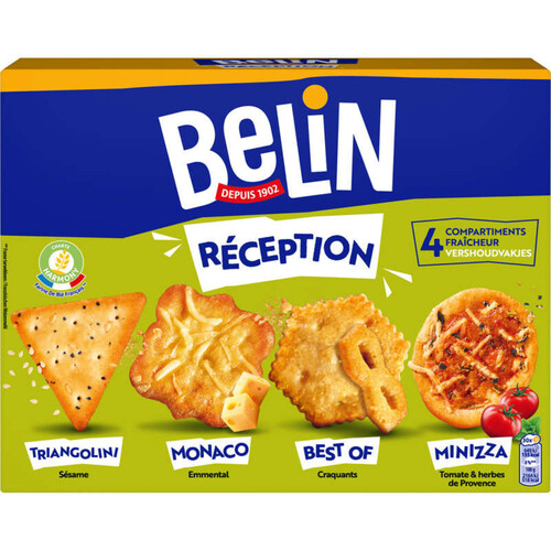 Belin Réception assortiment Biscuits Apéritifs Crackers 380g