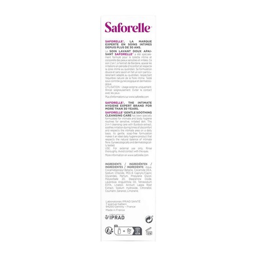 [Para] Saforelle Soin Lavant Doux 250ml