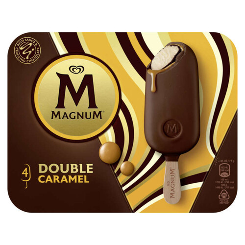 Magnum Bâtonnet Deluxe Caramel 4x71g