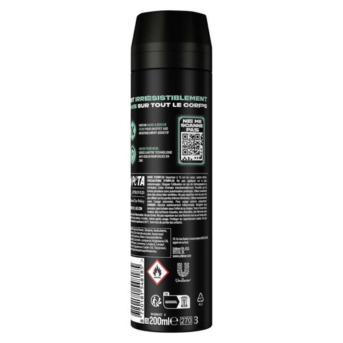 Axe Déodorant Homme Spray Apollo 48h 200ml