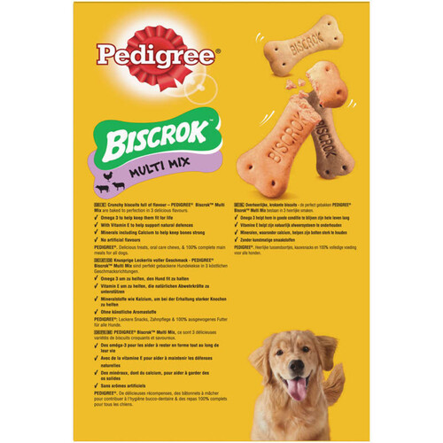 Pedigree Biscrok Biscuits multi mix pour chien 500g