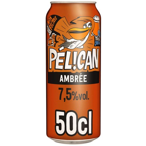 Pélican Bière Ambrée non-filtrée 7,5% vol. 50cl