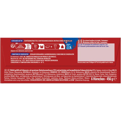 Extrême Cône glacé Cacahuètes et Caramel x6