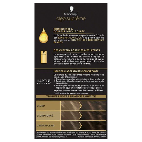 Schwarzkopf Oleo Coloration permanente 5-10 Châtain Clair Glacé
