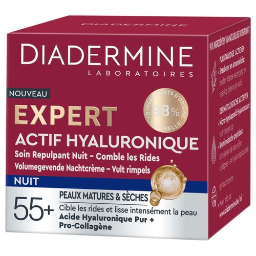 Diadermine Expert Actif Hyaluronique Soin Repulpant nuit 50ml