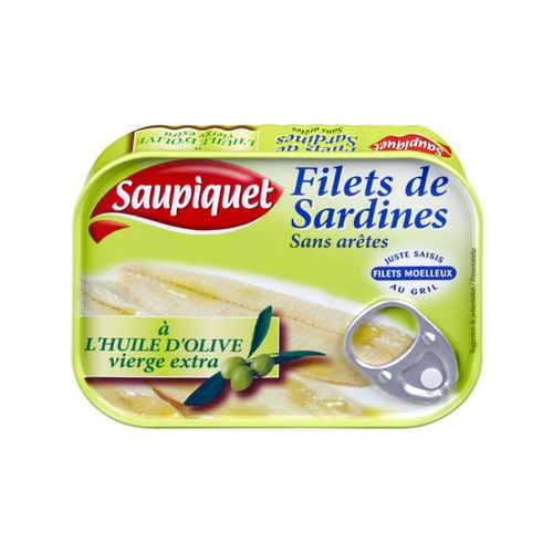 Saupiquet Filets De Sardines À L'Huile Olive 100g