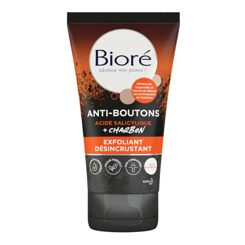 Bioré Exfoliant Anti-Imperfections Au Charbon 125Ml