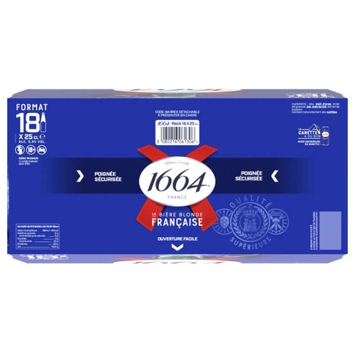1664 Bière Blonde 18x25cl