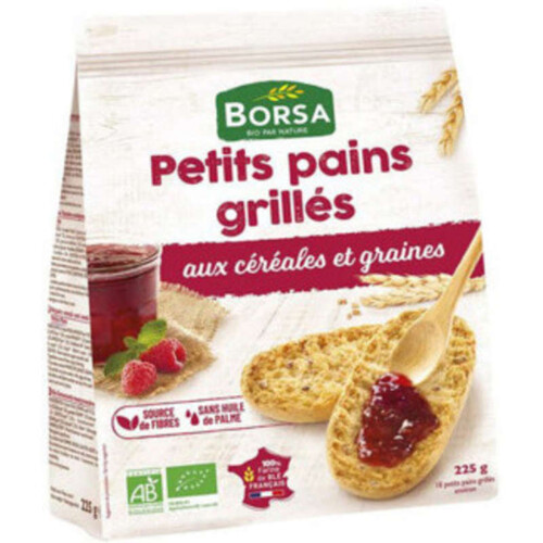 Borsa petits Pains Grilles aux céréales & Graines 225g