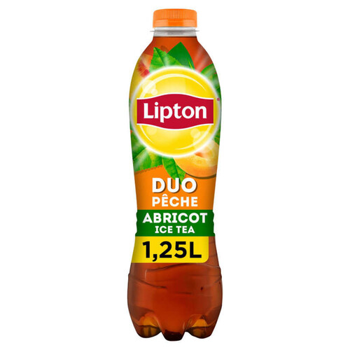 Lipton Ice Tea Duo Saveur Pêche Abricot 1,25L
