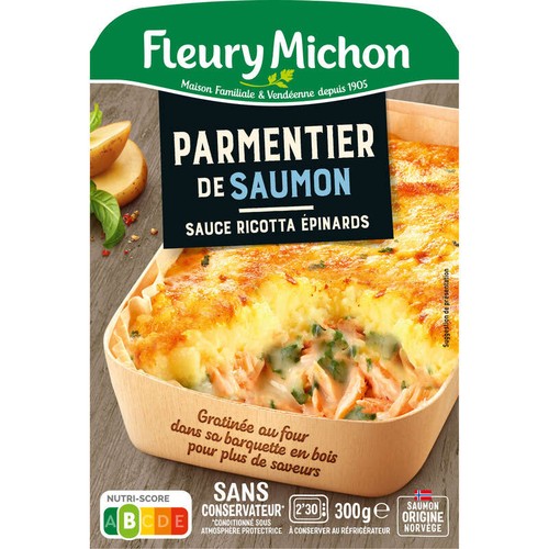 Fleury Michon Parmentier de Saumon Aux Épinards 300g