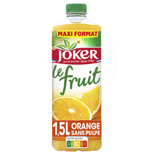 Joker jus d'orange à base de concentré la bouteille de 1,5L