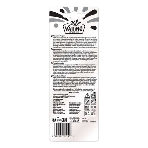 Vahiné Bougies effilées design x10