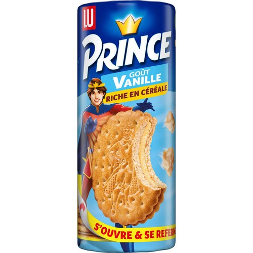 Lu Prince Biscuits fourrés à la Vanille Blé complet 300g