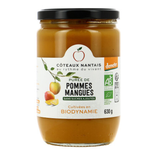 [Par Naturalia] Coteaux Nantais Purée Pomme Mangue Demeter Sans Sucres Ajoutés 630G Bio