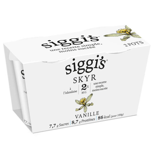 SIGGI'S skyr 2% MG vanille 2x140g