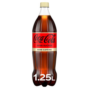 Coca-cola sans sucres sans caféine 1,25L