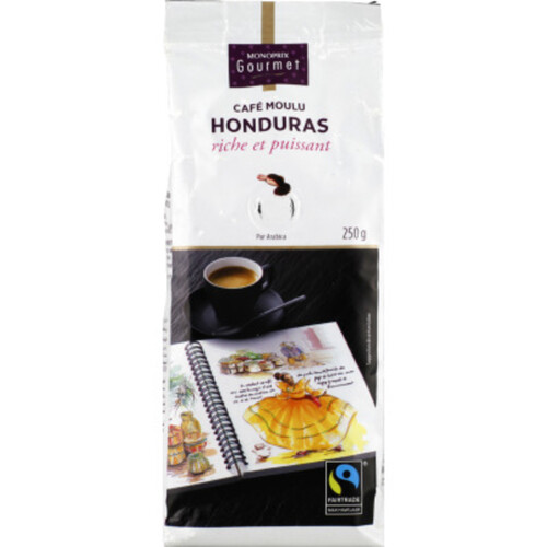Monoprix Gourmet Café Moulu Du Honduras, Riche Et Puissant 250G