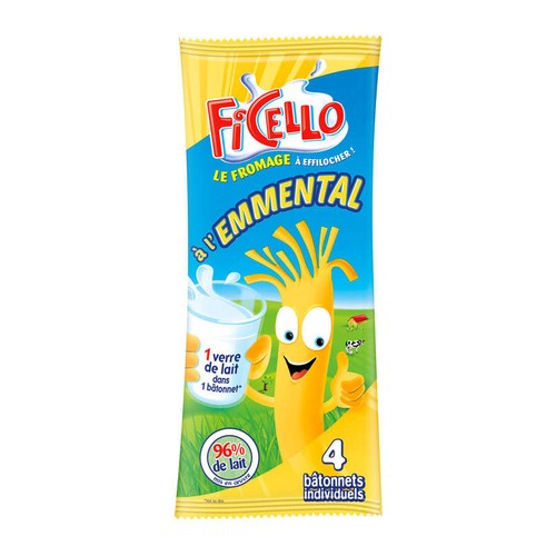 Ficello Bâtonnets à l'Emmental 20% de matières grasses 4x21g