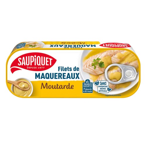 Saupiquet Filets Maquereaux Moutarde