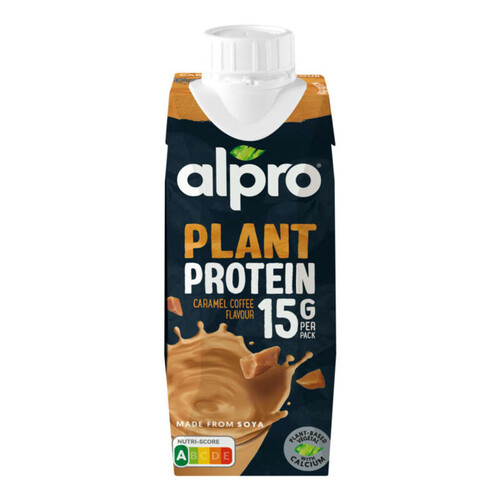 Alpro Boisson 15g Protéines Végétales Saveur Caramel Café 250ml