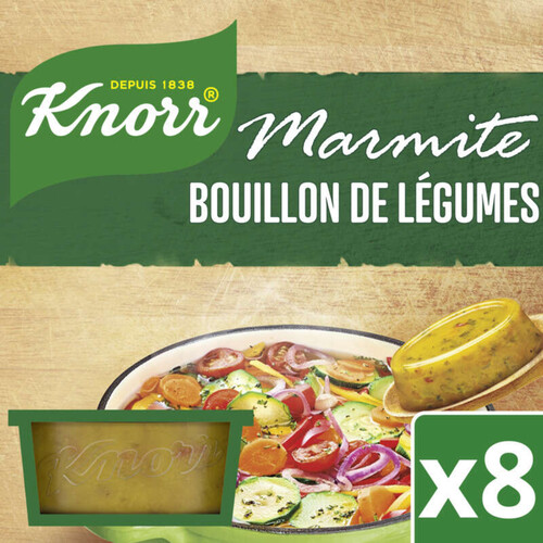 Knorr Marmite De Bouillon Légumes Sans Conservateur 8 Capsules 224G