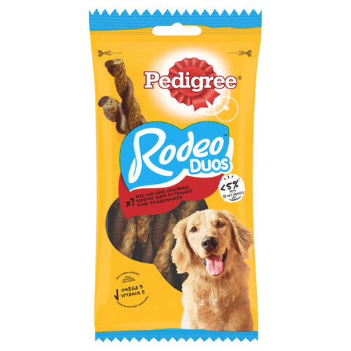 Pedigree Rodeo Duos Friandises au bœuf et fromage pour chien 123g