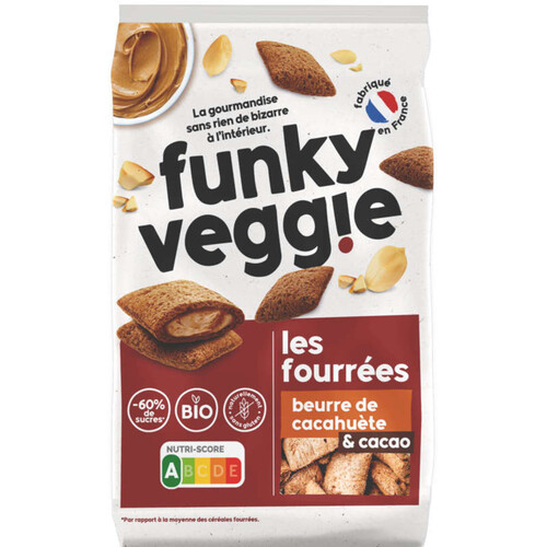 Funky Veggie Les Fourrées Beurre De Cacahuète Et Cacao Bio 250G