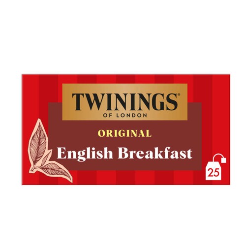 Twinings Thé Original English Breakfast 25 Sachets 40g