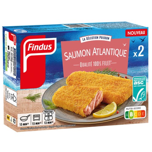 Findus Saumon Atlantique qualité 100% Filet x2 180g