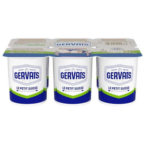 Gervais Petits Suisses Nature 9.5% Mg 6x60g