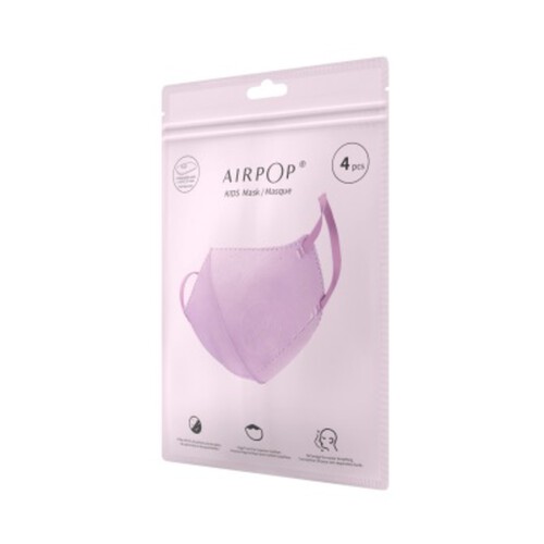 [Para] Airpop Masque Enfant 30h rose x4