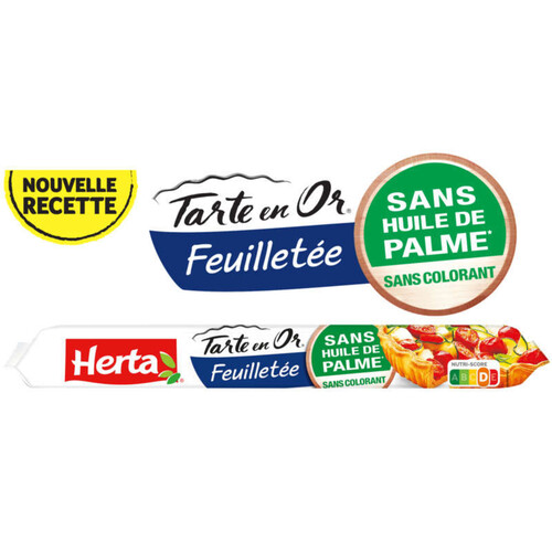 Herta Tarte en Or Pâte Feuilletée Sans Huile de Palme 230g