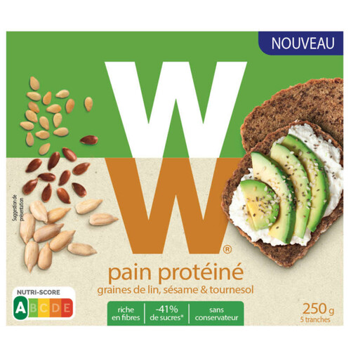 WW pain protéine aux graines de lin sésame & Tournesol 250g