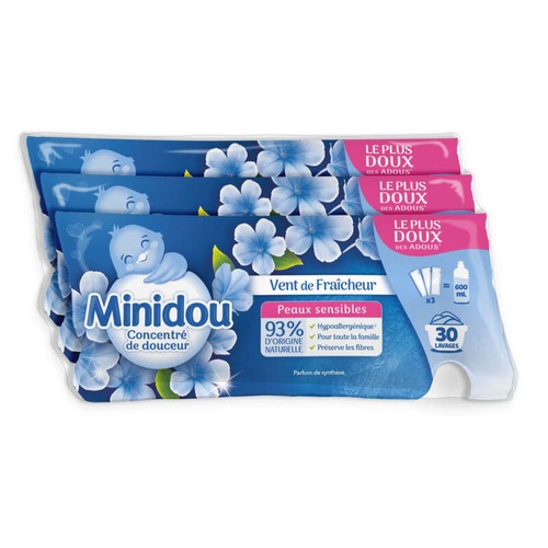 Minidou Assouplissant Vent de fraicheur 3x200ml