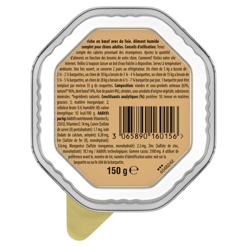 Cesar les Terrines Classiques Boeuf & Foie 150g
