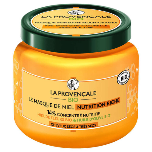 La Provençale masque miel nutrition riche bio 330ml