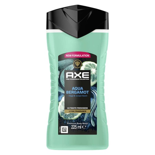 Axe Gel Douche Aqua Bergamote 225ml